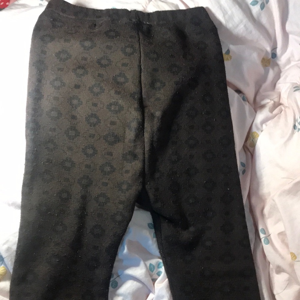 Brown polka dot leggings